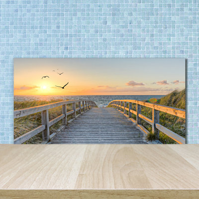 Mardella 50cm W x 100cm L Glass Peel and Stick Panel