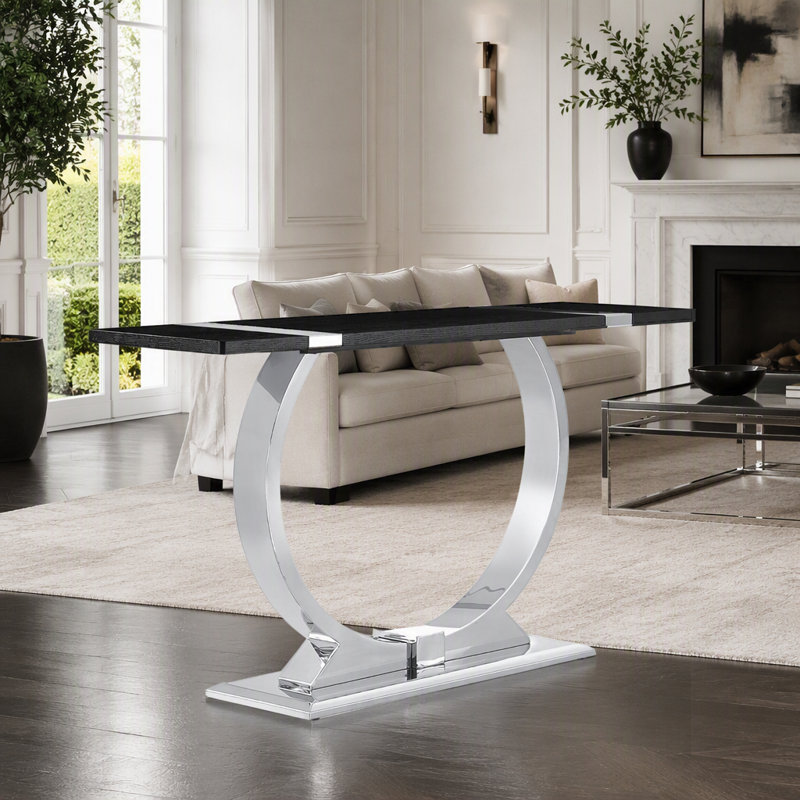 Meuble de salon contemporain en acier inoxydable 1pc
