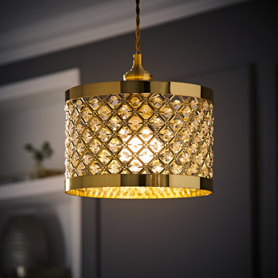 16.5cm H Metal Drum Lamp Shade ( Clip On )