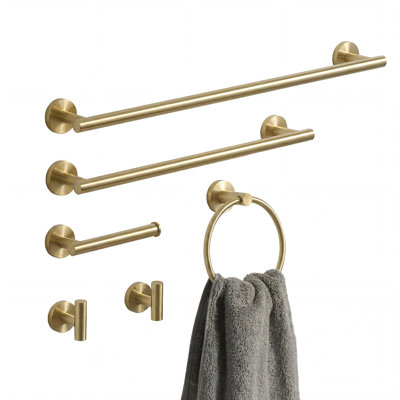 6 Wall Towel Rack