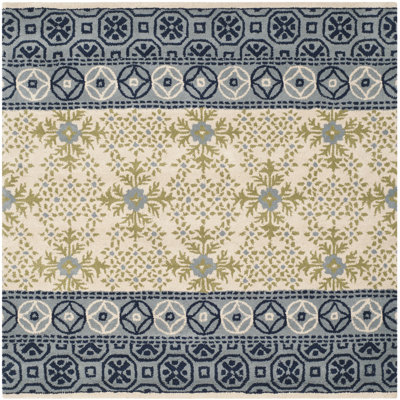 Pooler Hand Tufted Wool Geometric Rug