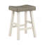 Ensemble de 2 tabourets à hauteur de comptoir de style transitionnel, meubles en bois d'hévéa massif-1442371024