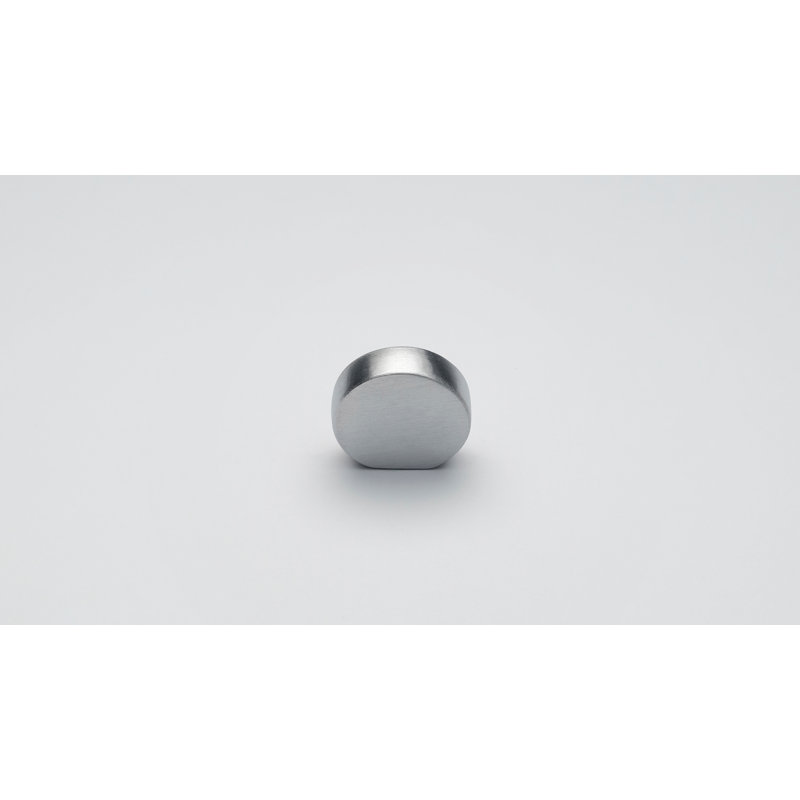 Saraya 20mm Diameter Circle Knob Multipack, Brushed Silver