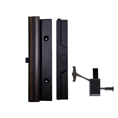 Patio Door Handle Assy No Key Type Black Finish