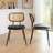 Bedran Vegan Leather Side Chair Dining Chair-519516347