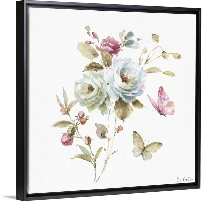 «Beautiful Romance VIII» par Audit Lisa - reproduction d'art sur toile, H 26 po x l 26 po x P 2 po, Toile avec cadre noir