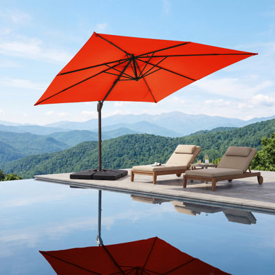 Parasol rectangulaire en porte-à-faux 120 "x 120" Pulk
