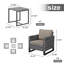 Chaise de patio avec coussins Nazime-1047542307