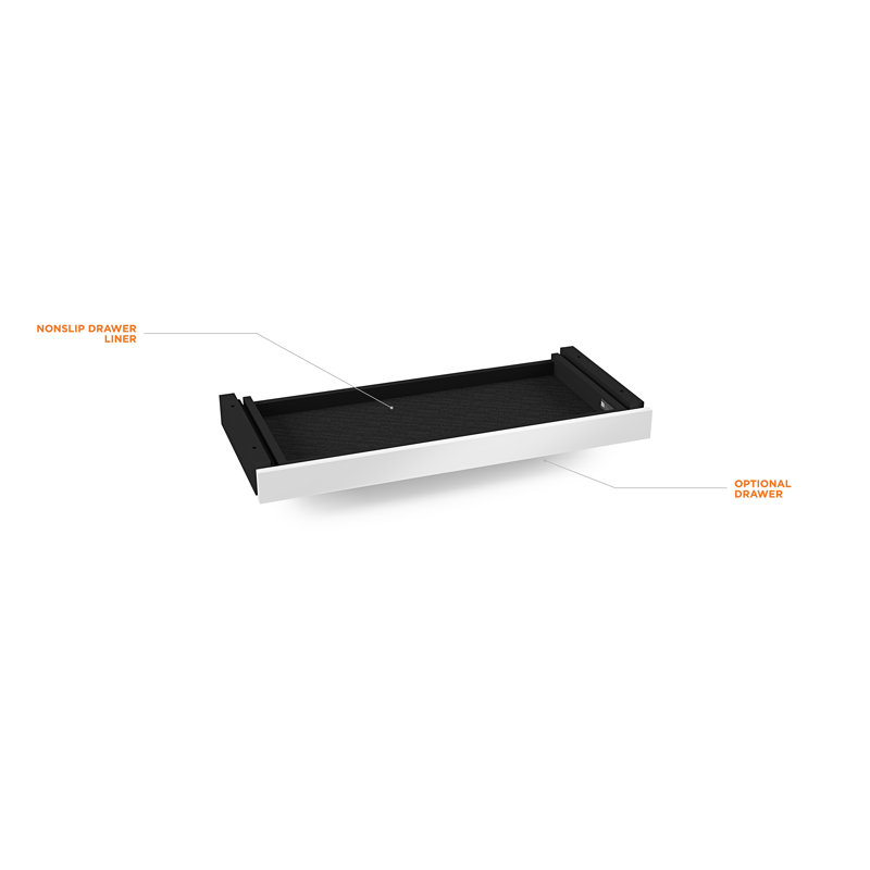 Centro 2.5" H x 30.25" W Desk Keyboard Drawer