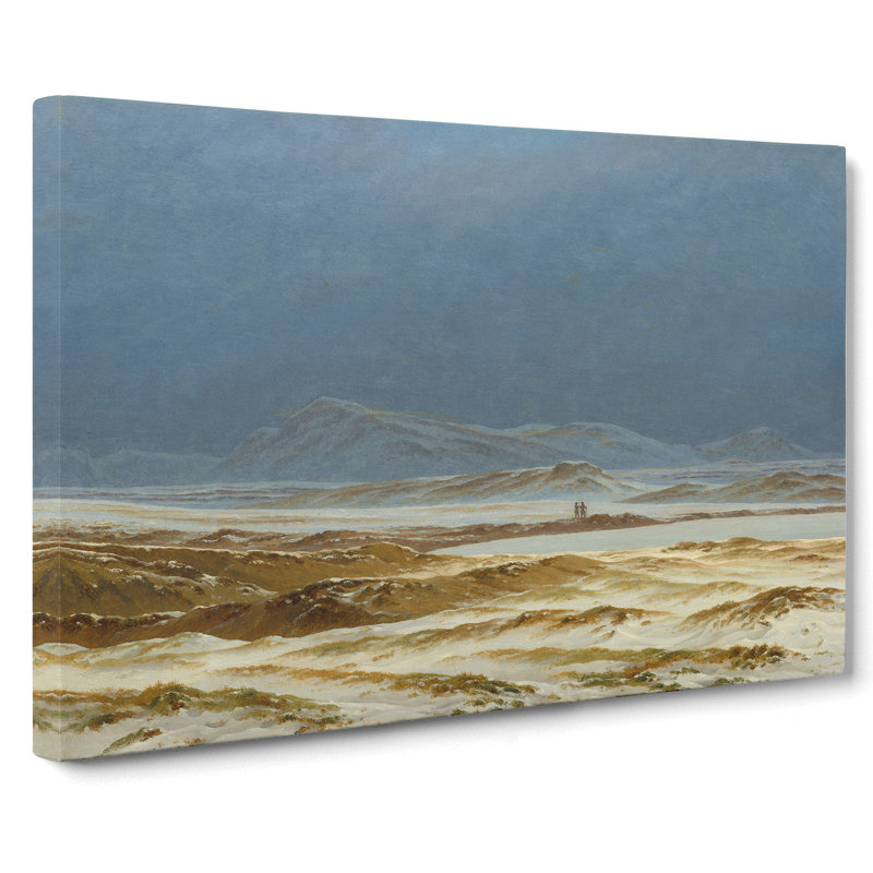 Spring Landscape by Caspar David Friedrich - Wrapped Canvas Painting, 35cm H x 50cm W x 3cm D