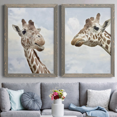 Smiley - Ensemble de 2 photos sur toile tendues