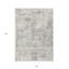 Tapis intérieur lavable abstrait ivoire 5 pi x 8 pi