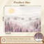 Papier peint adhésif peler et coller Serene Misty Mountain Landscape Sun Forest Silhouettes Soft Pastel Wall Wallals-2060431896