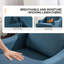  Ensemble de 2 chaises de chambre à coucher en lin 2 pièces-112232045