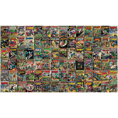 Marvel Comic Cover 2.5' L x 18" W Smooth Wall Mural