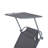 Adjustable Grey Beach Lounge Chair With Folding Function And High Fabric - For Camping, Hiking, Backyard Foldable