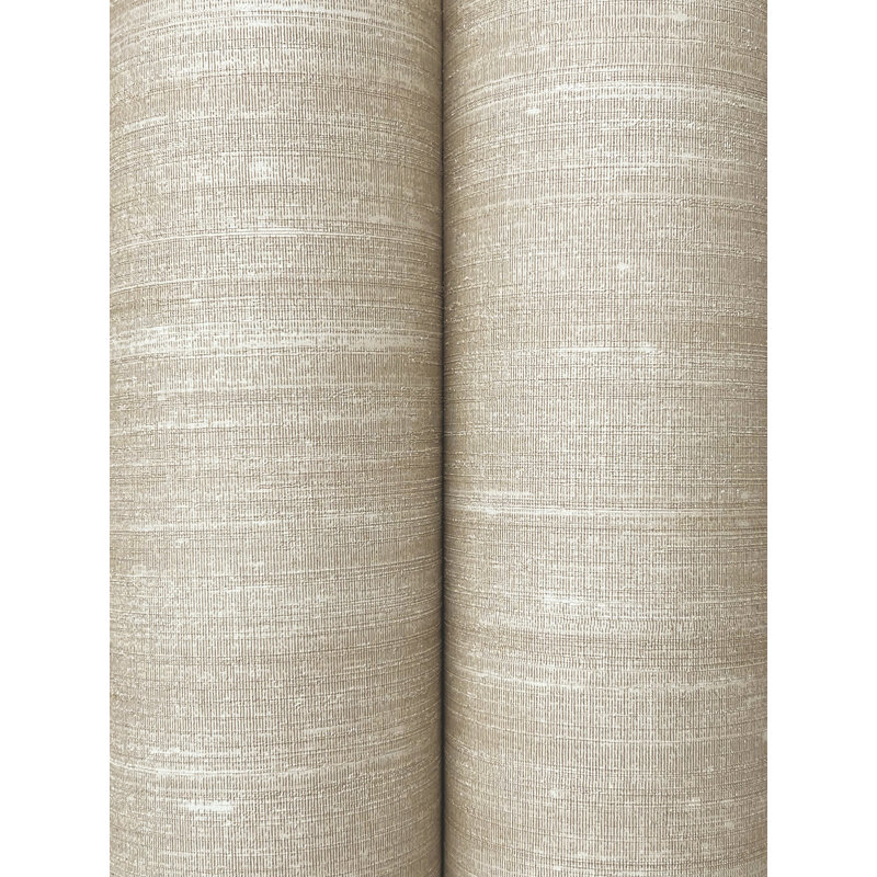 Papier peint imitation soie beige Sari, Beige