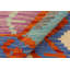 Tapis rectangulaire en laine tissé à plat à motif géométrique de 3 pi 4 po x 4 pi 6 po Alois