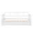 Twin Size Daybed Wood Bed With Twin Size Trundle,White