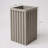 Square Grove Column Planter - Grey Brown-454642521