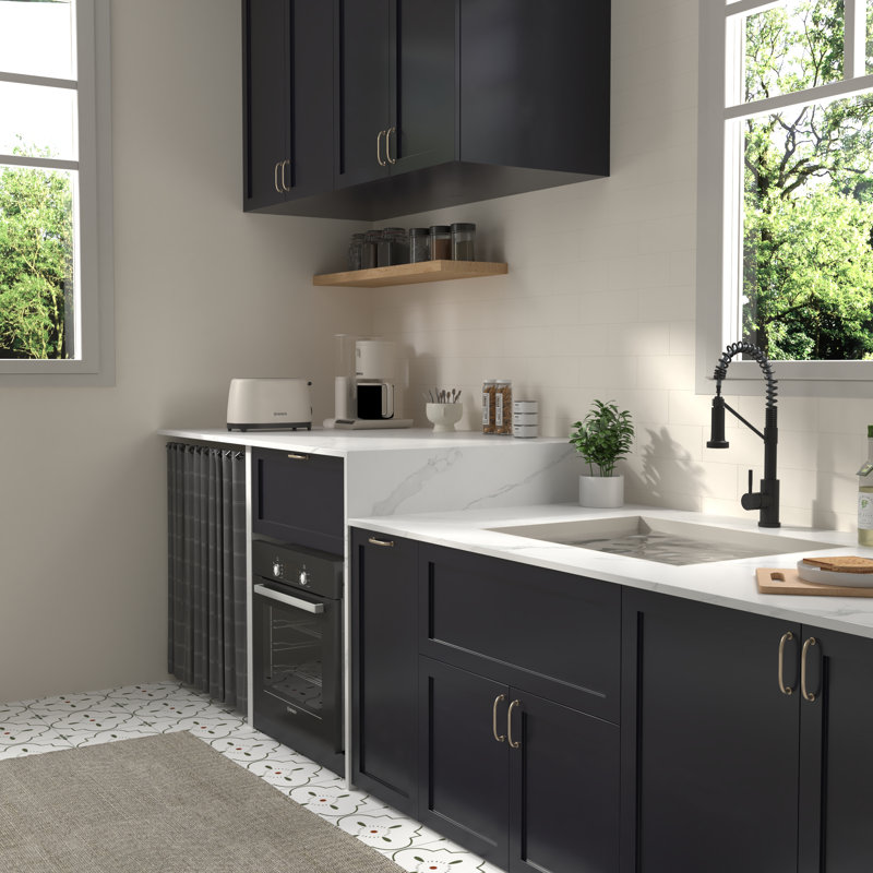 Bothwa Home CUPC Certified 19" Single Handle Kitchen Faucet (Matt Black Finish), Matte Black