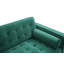 Canapé à accoudoirs carrés en velours 85 po avec coussins réversibles Winifred-472915519