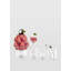 Toucan Clear/Red/Gold 13.39" Porcelain Table Vase