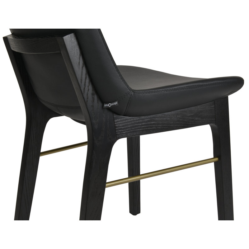 Eiffel 18.5'' H Faux Leather Upholstered Side Chair
