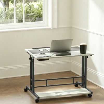 Mobile Office Desk,Stand Up Desk,Adjustable Standing Desk(Only Desk)