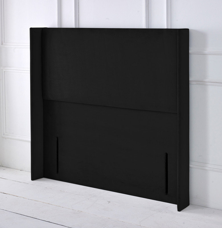 Upholstered Headboard, Small Double (4'), Black