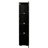 Spacious Black Cabinet With Aluminum Strip - Finish And Storage Side Enthusiastic Lamp Options Available 47.99lbs