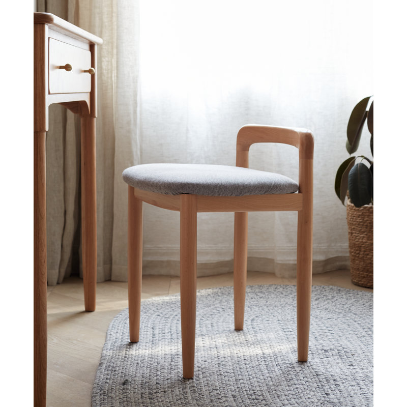 Cristiona Solid Wood Accent Stool
