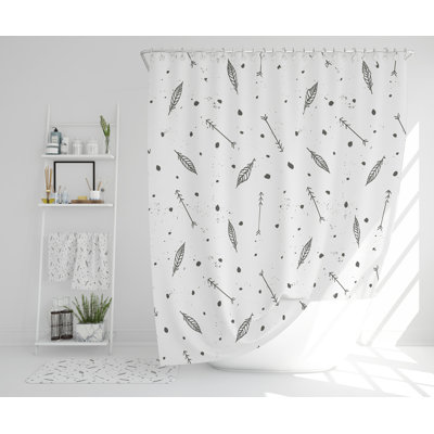 Nelems Polyester Shower Curtain Set