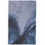Kawai Hand Tufted Wool/Viscose Abstract Area Rug in Blue/Gray/Black-783830901