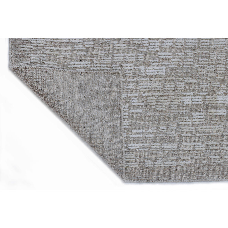 Handmade Wool Abstract Area Rug, Rectangle 6' x 9'
