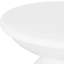 Grande table d'appoint d'extérieur en métal de style moderne, en fer blanc, 14,84 po X 20,78 po, sans assemblage, extrémité en fer 15 po x 15 po x 20,78 po, blanc-129601771