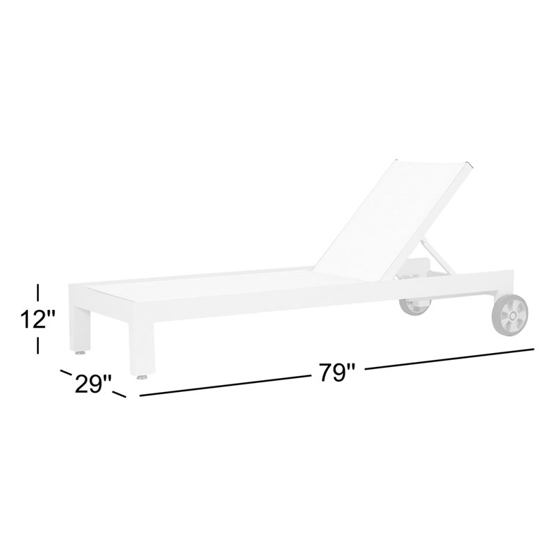Chaise longue inclinable 79 po Camela