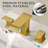 Waterfall Widespread Bathroom Faucet with Drain Assembly-95110732