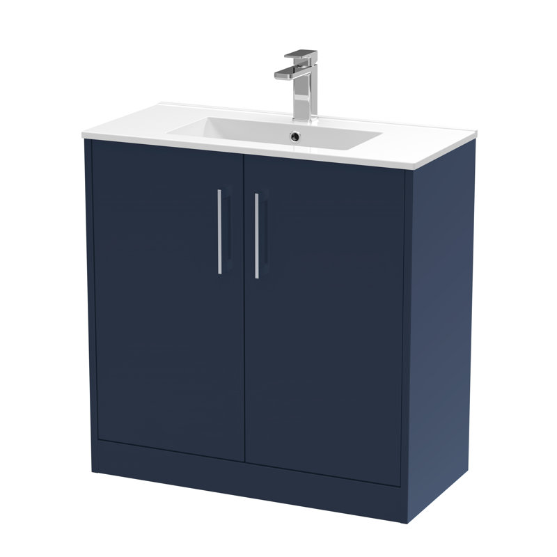 Juno 800mm Single Bathroom Vanity with Drop In Vitreous China Basin