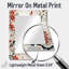 Saluda Asian Minimalisme - miroir oriental, miroir mural oriental unique, impression d'art en métal-478734252