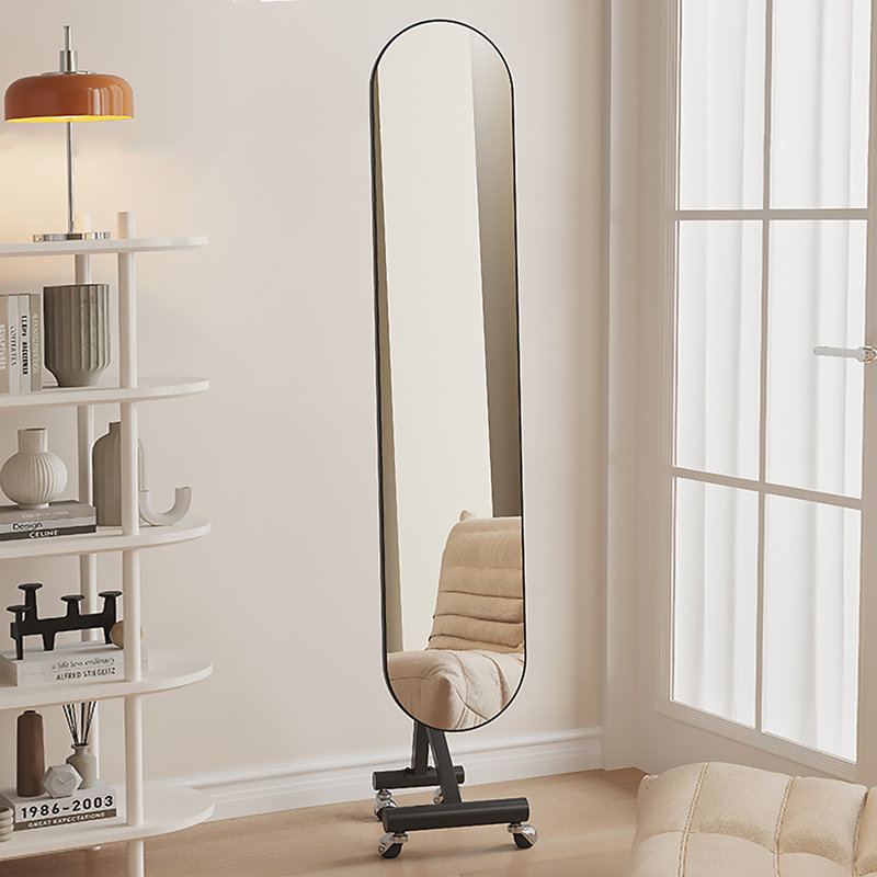 Miroir pleine grandeur moderne et minimaliste, Noir