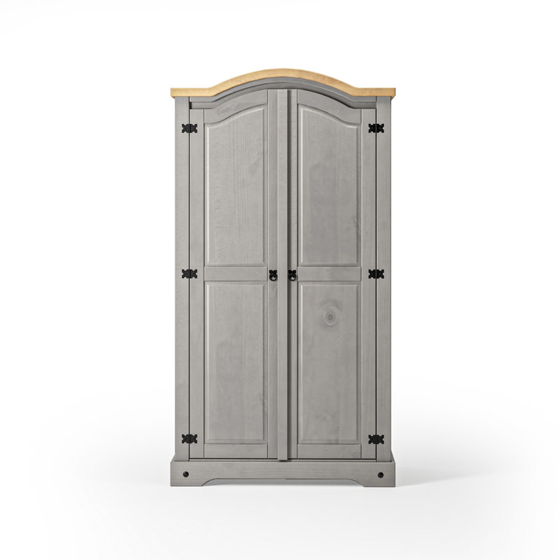 Tilburg 2 Door Solid Wood Wardrobe