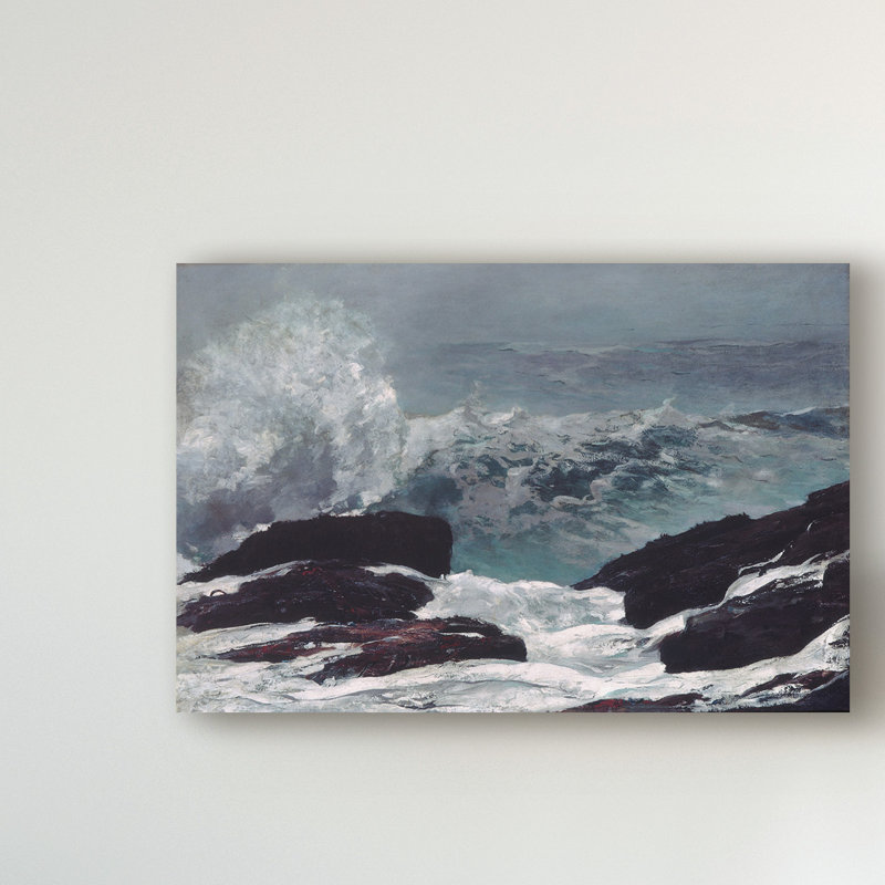 «Maine Coast, 1896» par Winslow Homer, reproduction sur toile, H 16 po x l 24 po x P 2 po