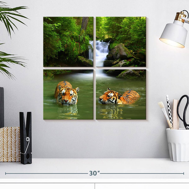 Brampt Tigers, 18" H x 18" W