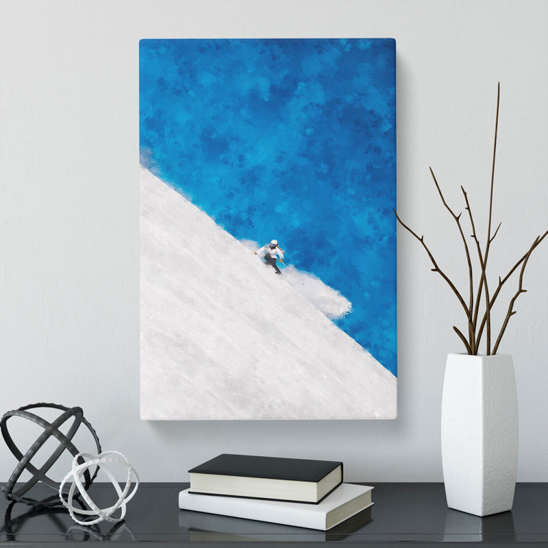 Skiing Vol.1 - Wrapped Canvas Painting, 76cm H x 50cm W x 3cm D