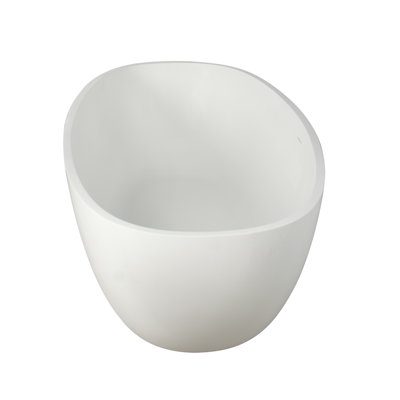 freestanding solid surface soaking bathtub