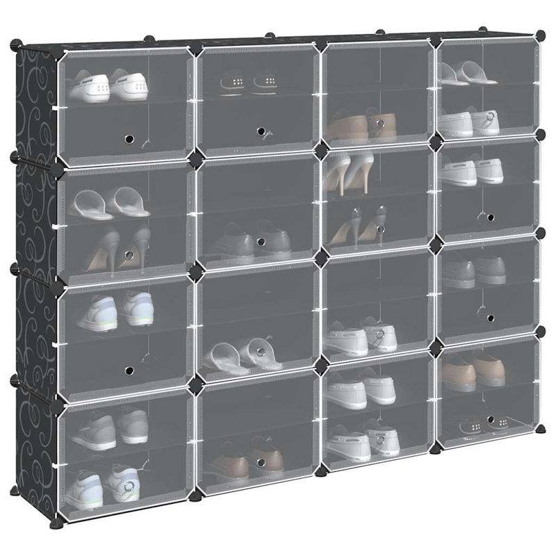 32 Pair Stackable Overdoor Shoe Organiser