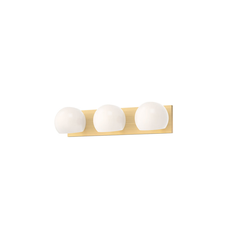 Bar Willow Bath, Opale matte, Or brossé, 3