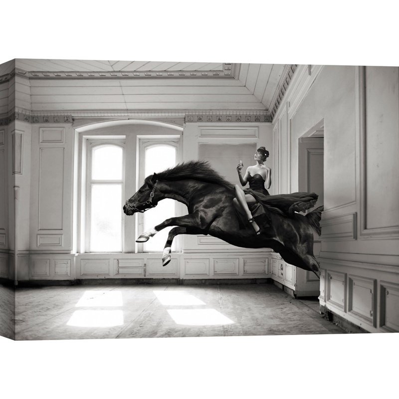 3AP5616 Aperitif (BW) by Julian Lauren - Wrapped Canvas Art Prints, 60cm H x 80cm W x 4cm D