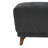 Cutts Tufted Ottoman With Rubberwood Legs